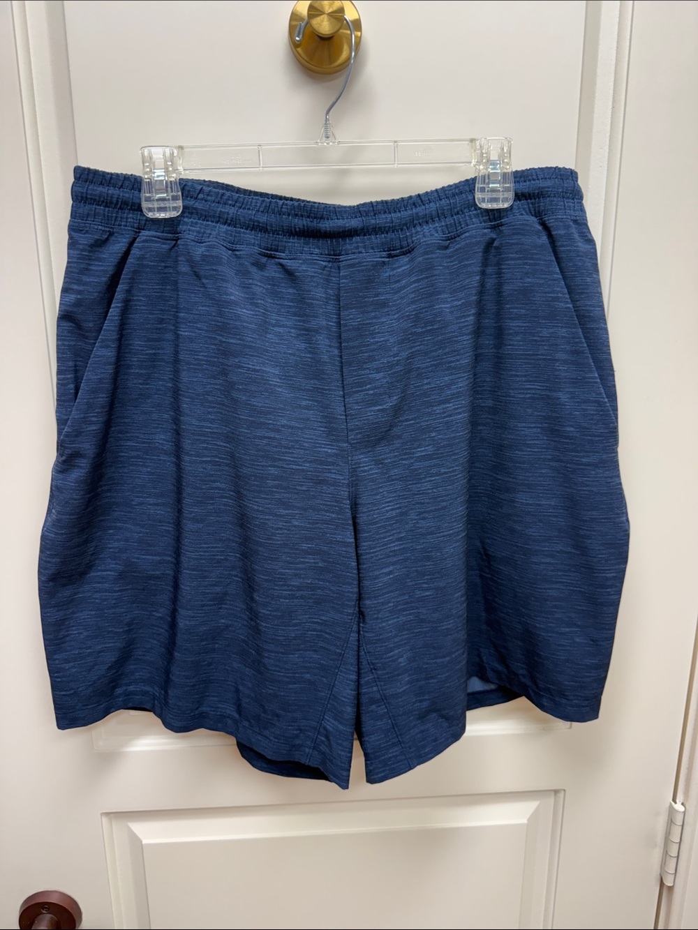 lululemon athletica Men's Heathered Blue Athletic Shorts